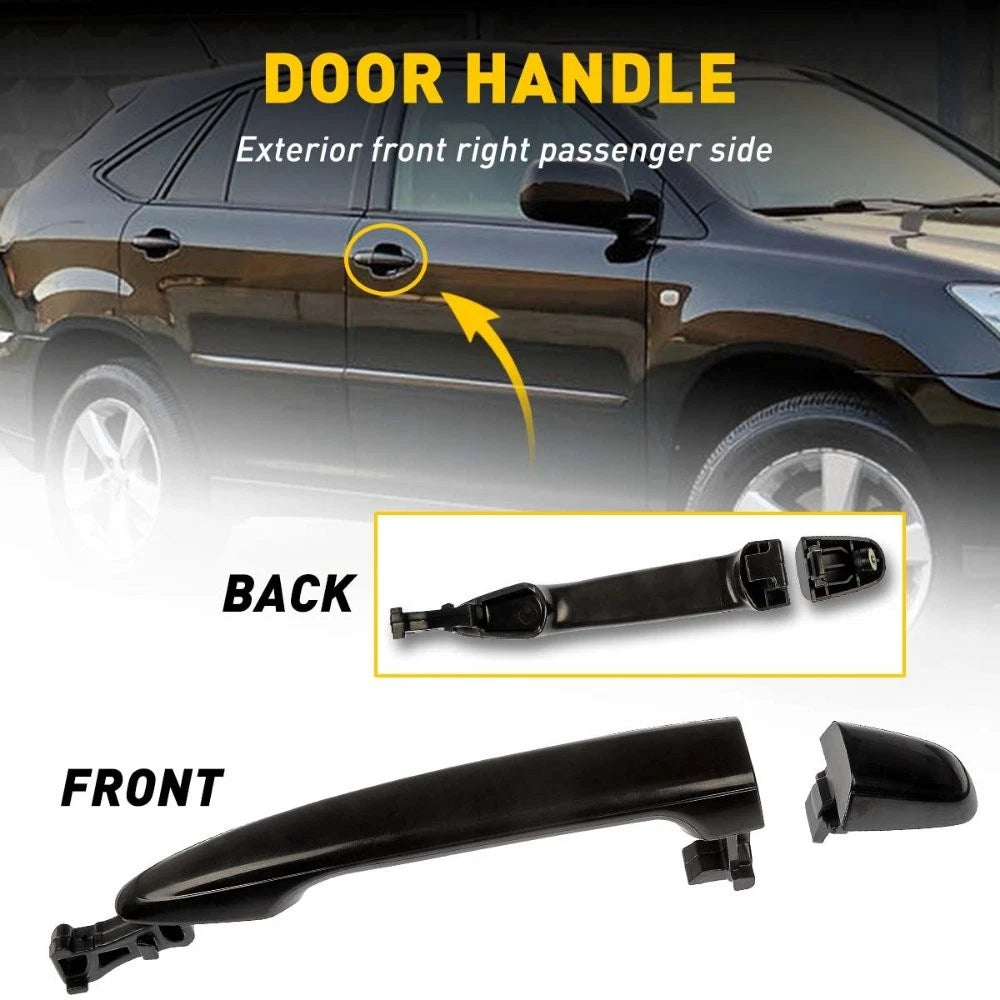 Set of 2 Exterior Door Handles for Toyota Camry (2007–2011) Black