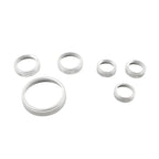 Stereo Tune Knob Headlight Switch Covers for Ford Bronco (2021-2022) Silver