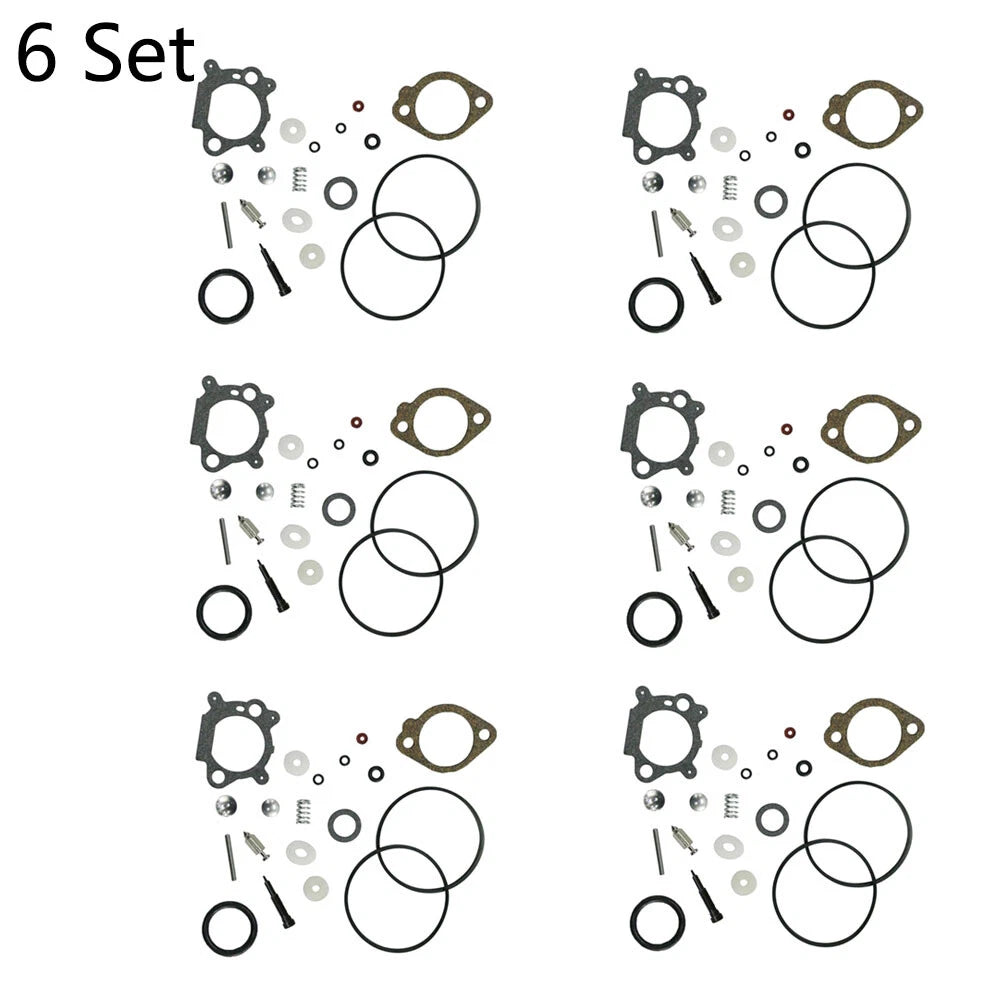 Set of 6 Carburetor Rebuild Kits for B&S 492495, 493762, 498260