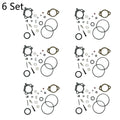 Set of 6 Carburetor Rebuild Kits for B&S 492495, 493762, 498260