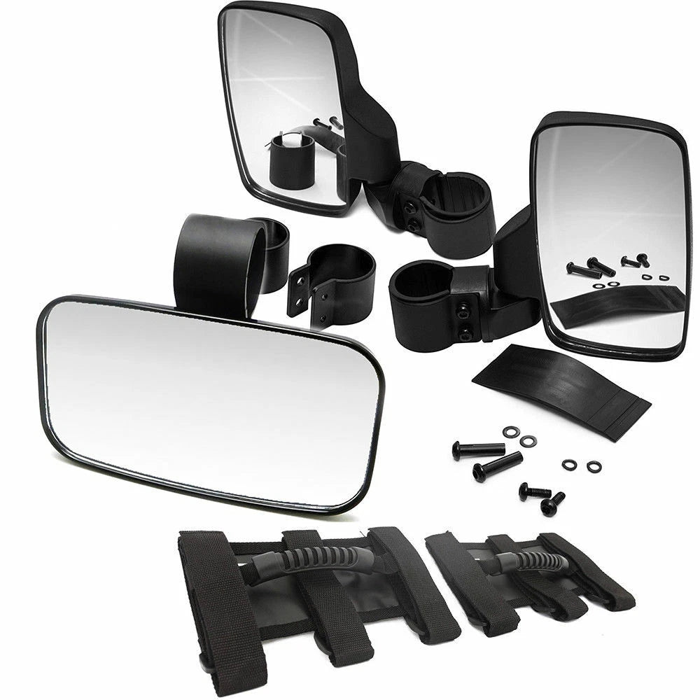 Roll Bar Cage Rear & Side View Mirrors for Honda Pioneer 1000 500 700 (2016–2023)