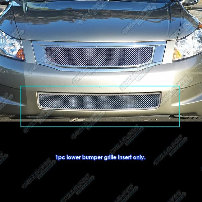 Stainless Chrome Mesh Grille Insert for Honda Accord Sedan (2008–2010)