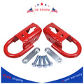 2X Front Towing Hooks for Ford F-150 (2015–2019) Red