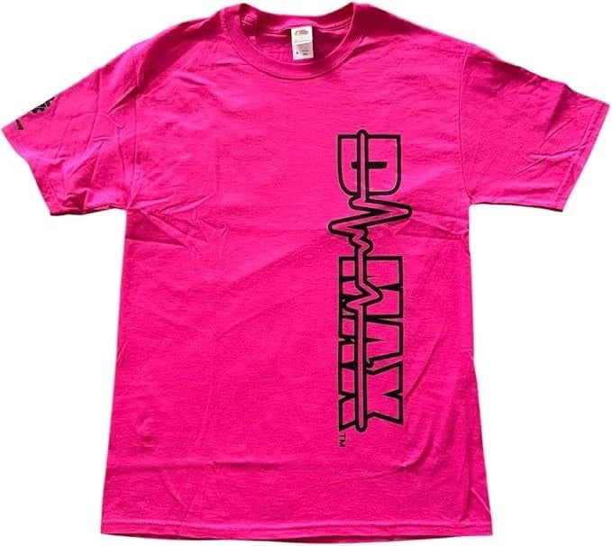 DMAX Diesel T-Shirt for DMAX (2XL) - Hot Pink, Black Logo Graphic