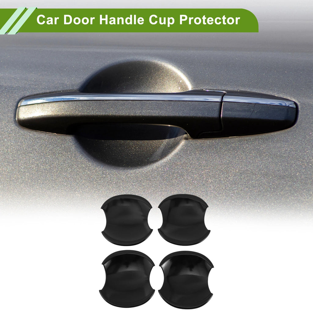 Set of 4 Door Handle Cup Protectors for Honda Civic 8th (2006–2011) Gloss Black