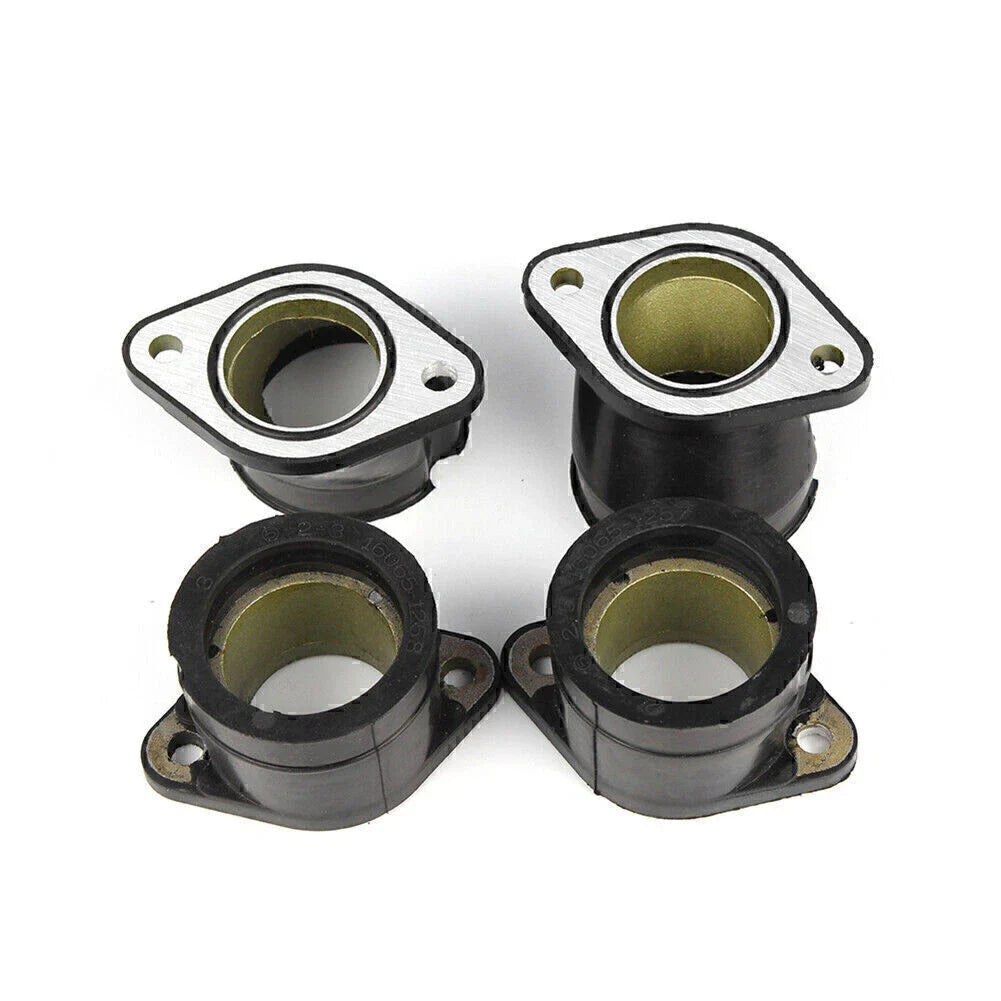 4pcs Carburetor Intake Manifold Boots for Kawasaki ZR750 Zephyr (1991-1997)