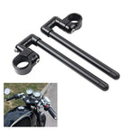 46MM Black Cafe Racer 7/8" Clip-On Handlebar for Motorcycle