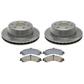 ACDelco Silver Rear Brake Kit 330mm Disc Rotors Pads for Escalade Silverado Yukon (2007–2014)
