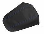 Leather Console Lid Armrest Cover for Kia Sportage (2011–2016) Blue Stitch