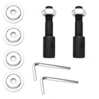 Dual Threaded Shaft Adapter Extender for Motor Conversion (8mm to 10mm)