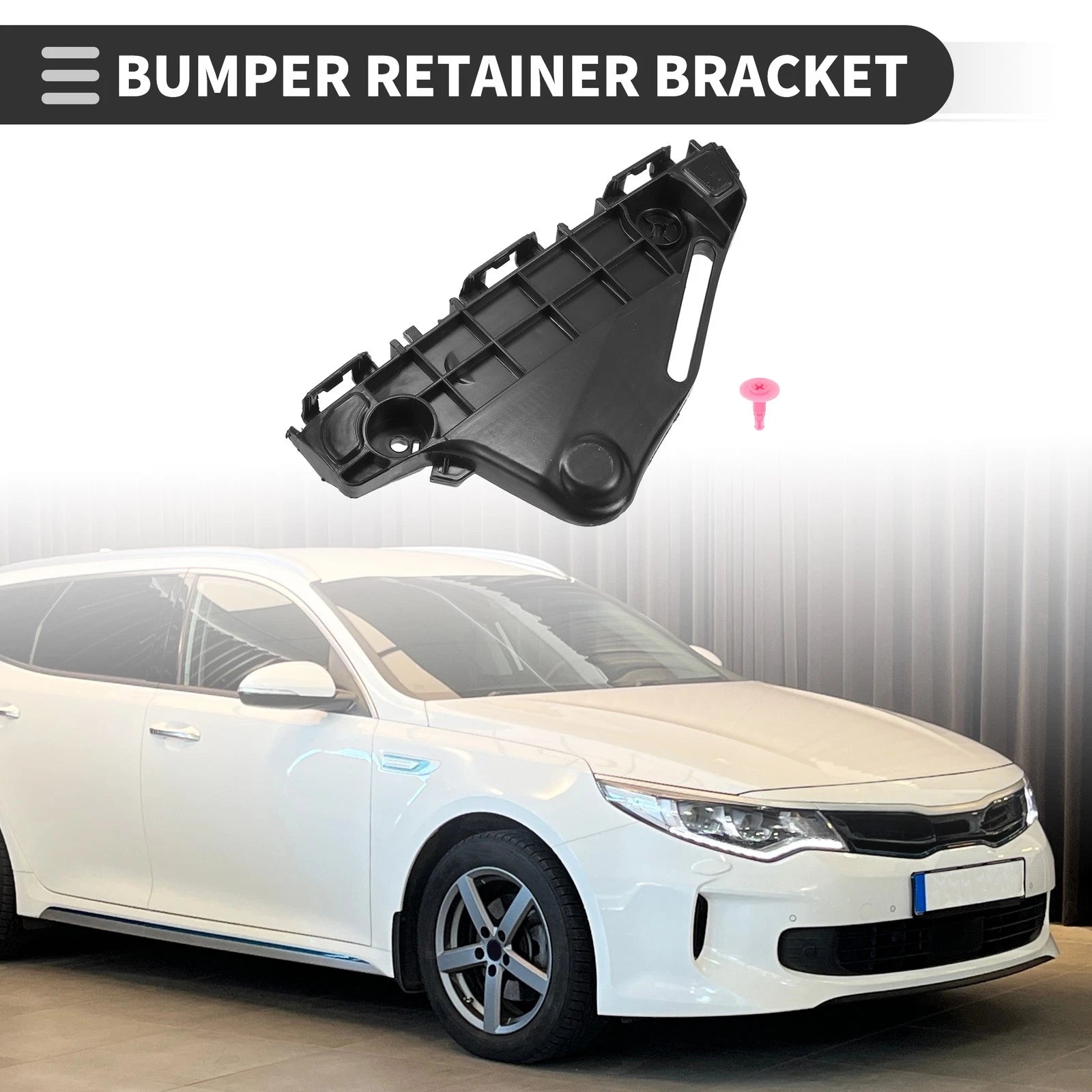 1pc Left Front Bumper Retainer Bracket No. 521160K110 for Toyota Hilux Revo (2015–2023)