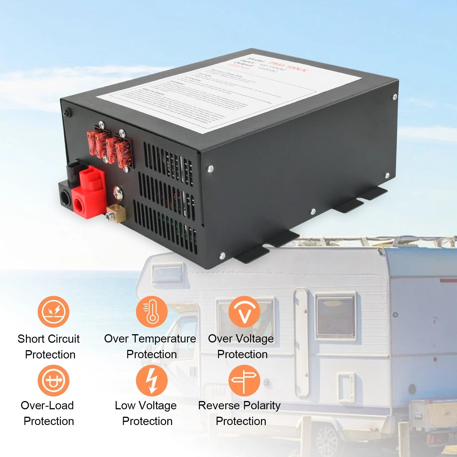 100 AMP Power Converter for RV (110V to 12VDC)