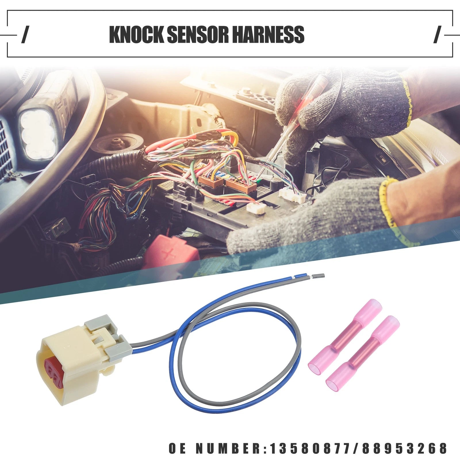 Set of 1 Knock Sensor Harness for Buick Enclave (2008–2017) No. 13580877