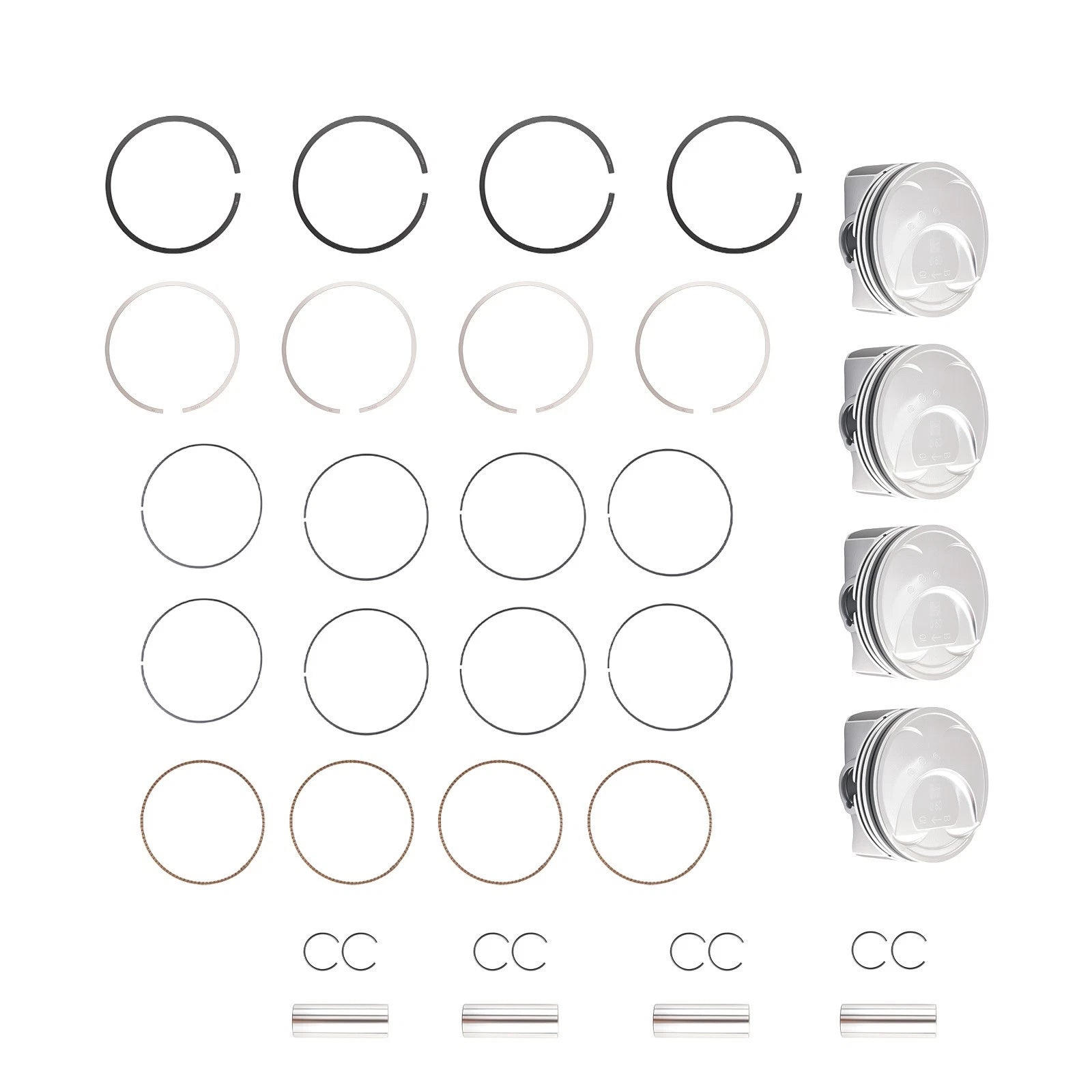 Piston Ring Kit for Hyundai Creta Elantra Tucson 2.0L (2014–2022)