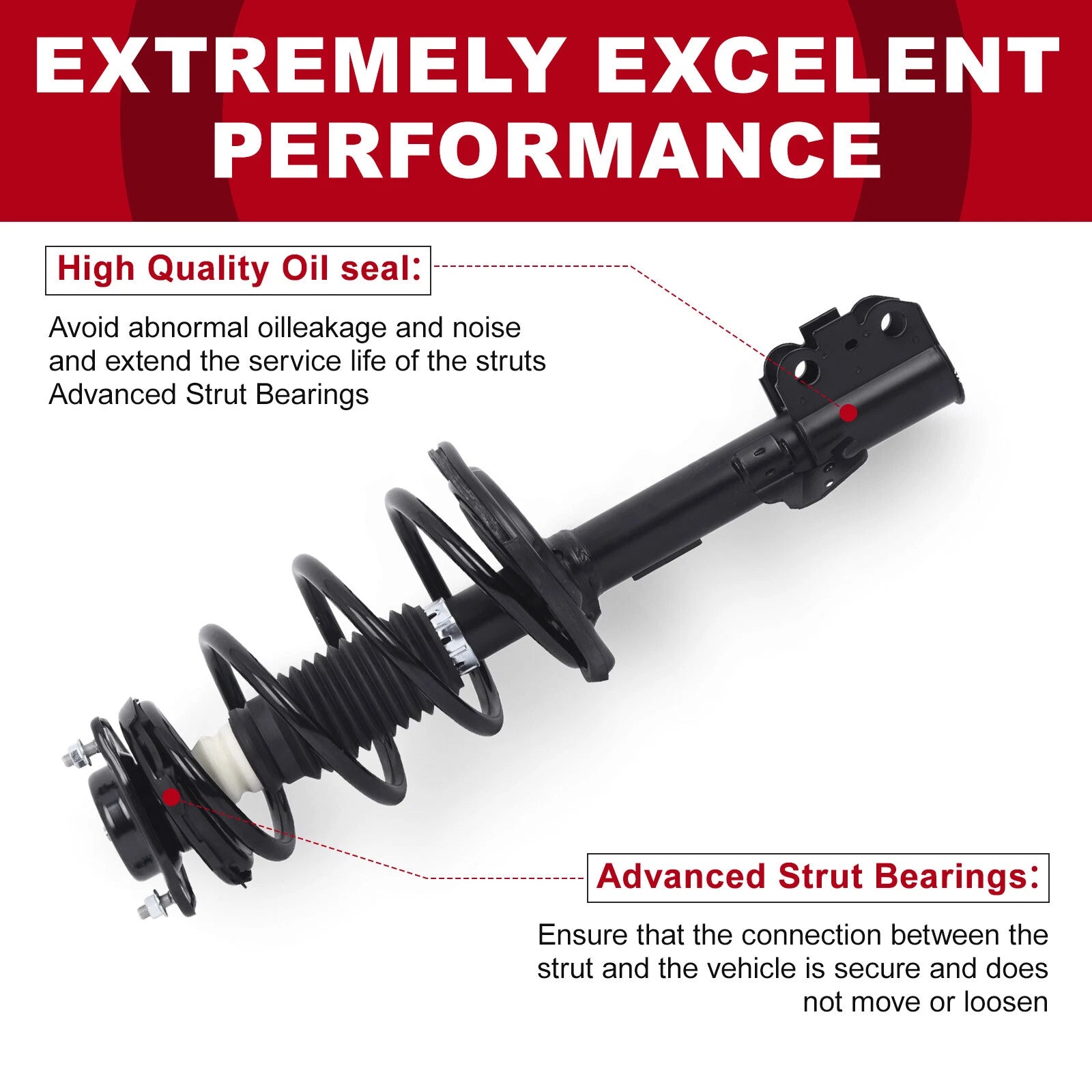 Front Struts with Coil Spring Assembly for Toyota Sienna (2011-2014)