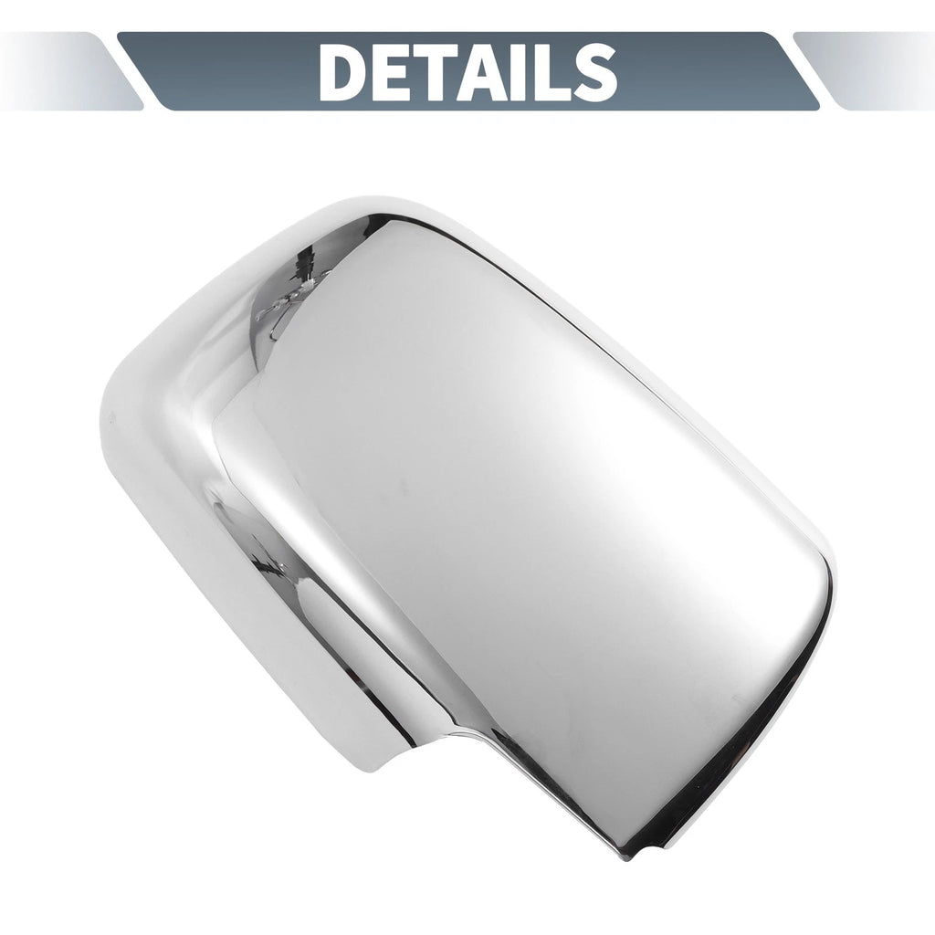 Pair Rearview Mirror Cover Overlay Chrome for Nissan X-Trail Rogue (2008–2013)