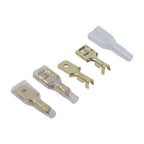 200pcs Gold Plated Spring Spade Terminals for Automotive Wiring