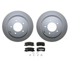 Rear Brake Kit 302mm Rotors TRW Ceramic Pads for Chrysler Dodge Jeep Mitsubishi