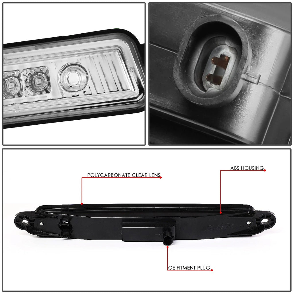 LED 3rd Tail Brake Light Lamp Chrome for Armada QX56 (2004–2015)