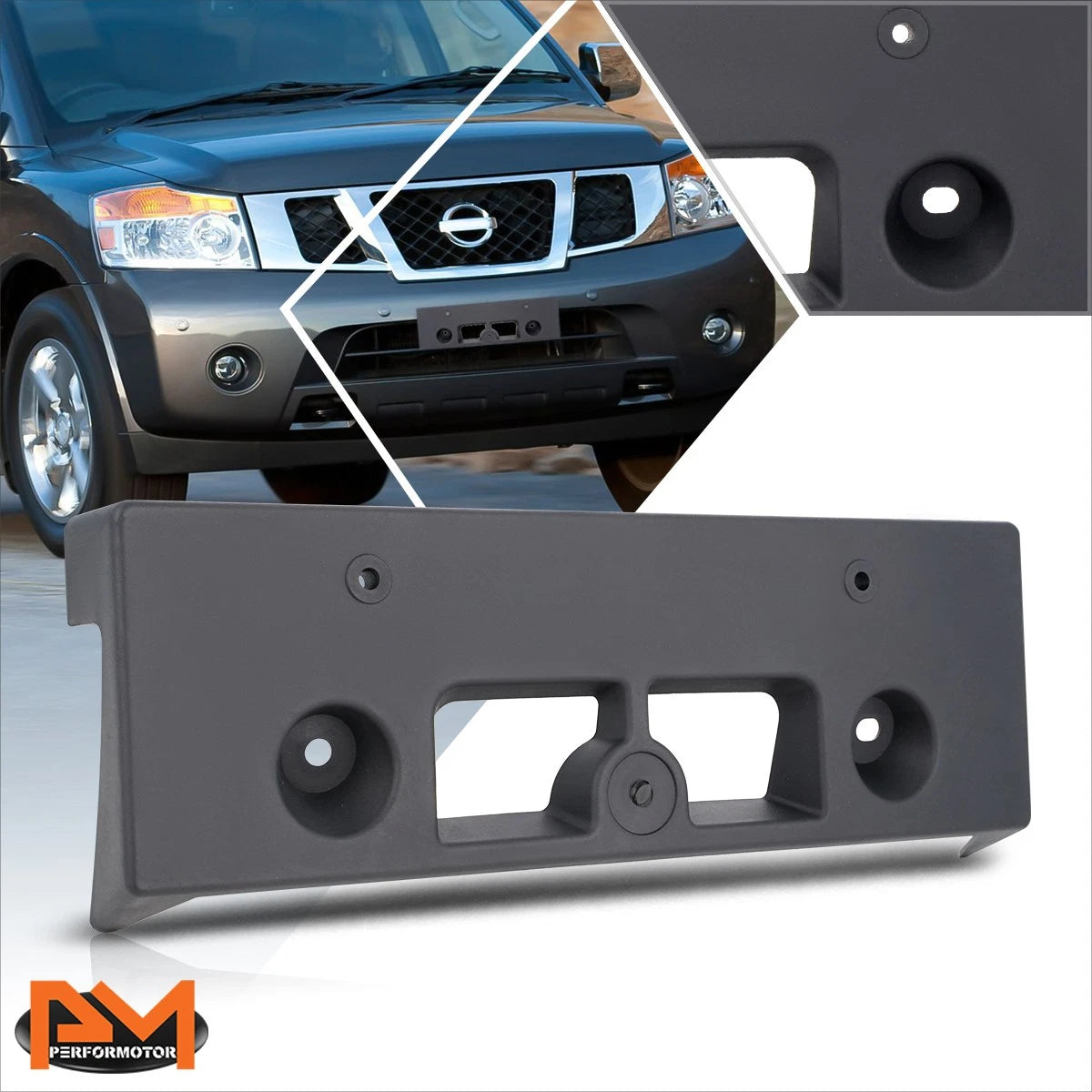Tow Hook License Plate Mounting Bracket for Nissan Armada (2008–2015)