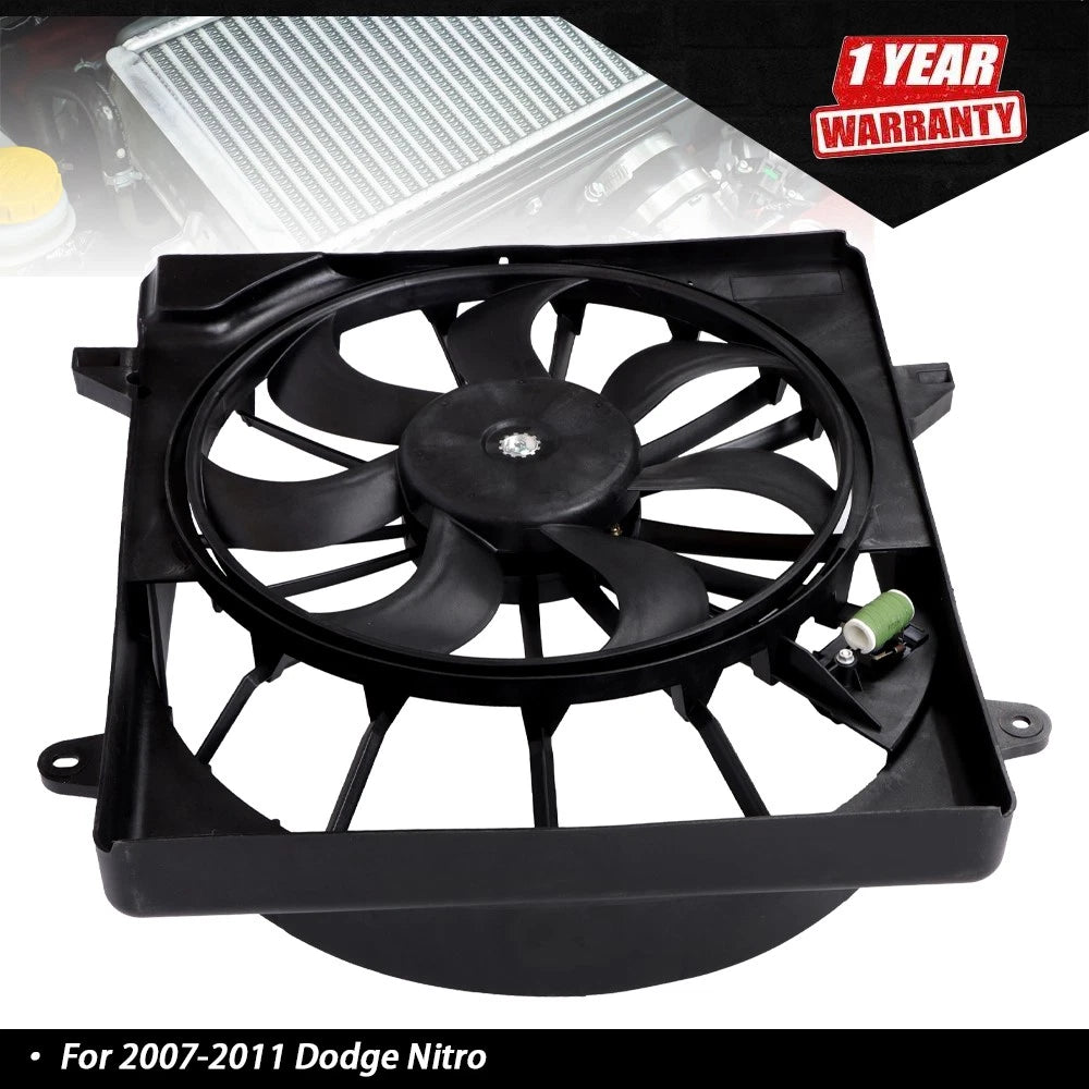 Radiator Cooling Fan Assembly with Shroud for Dodge Nitro (2007-2011)