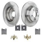 Rear Brake Disc Rotors and Pads Kit for Mercedes-Benz E320 (2003)