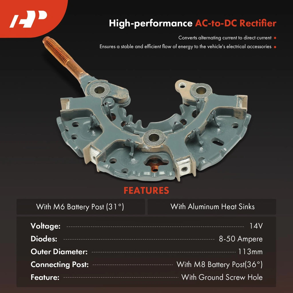 Alternator Rectifier Diode with Aluminum Heat Sinks for Dodge Lexus