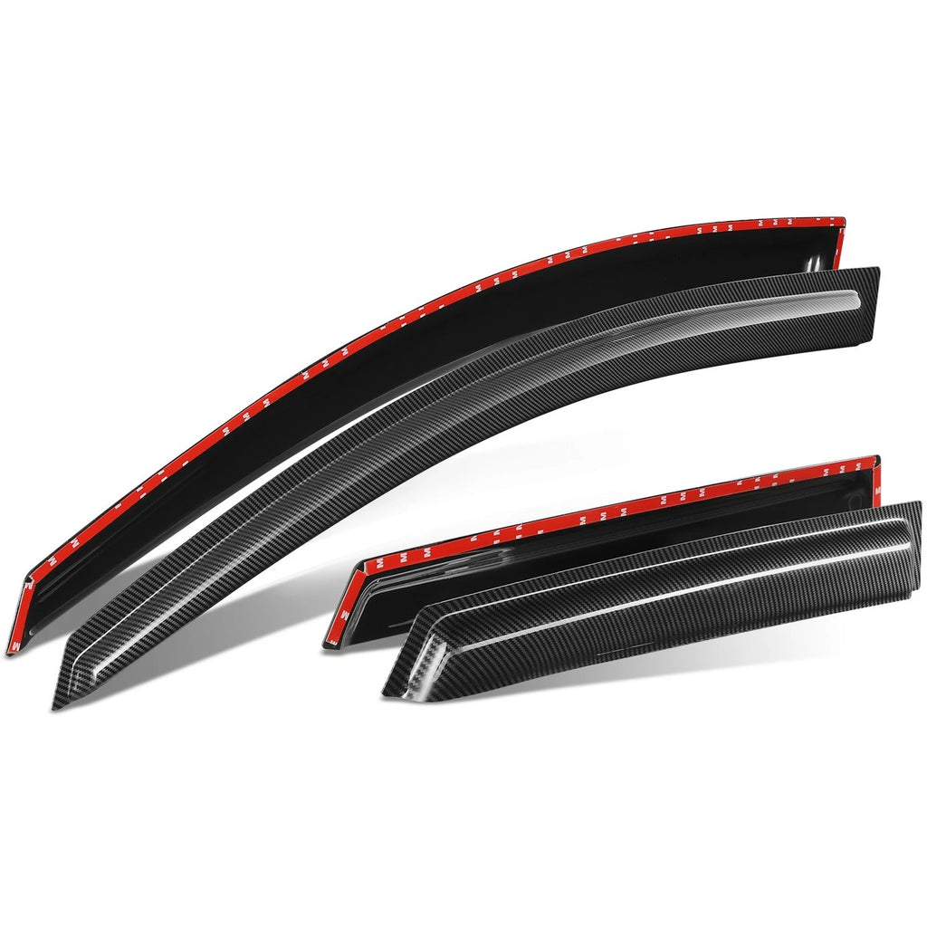 Set of 4 Window Visors for Mazda 3 Hatchback (2010–2013) 3M Adhesive Tape