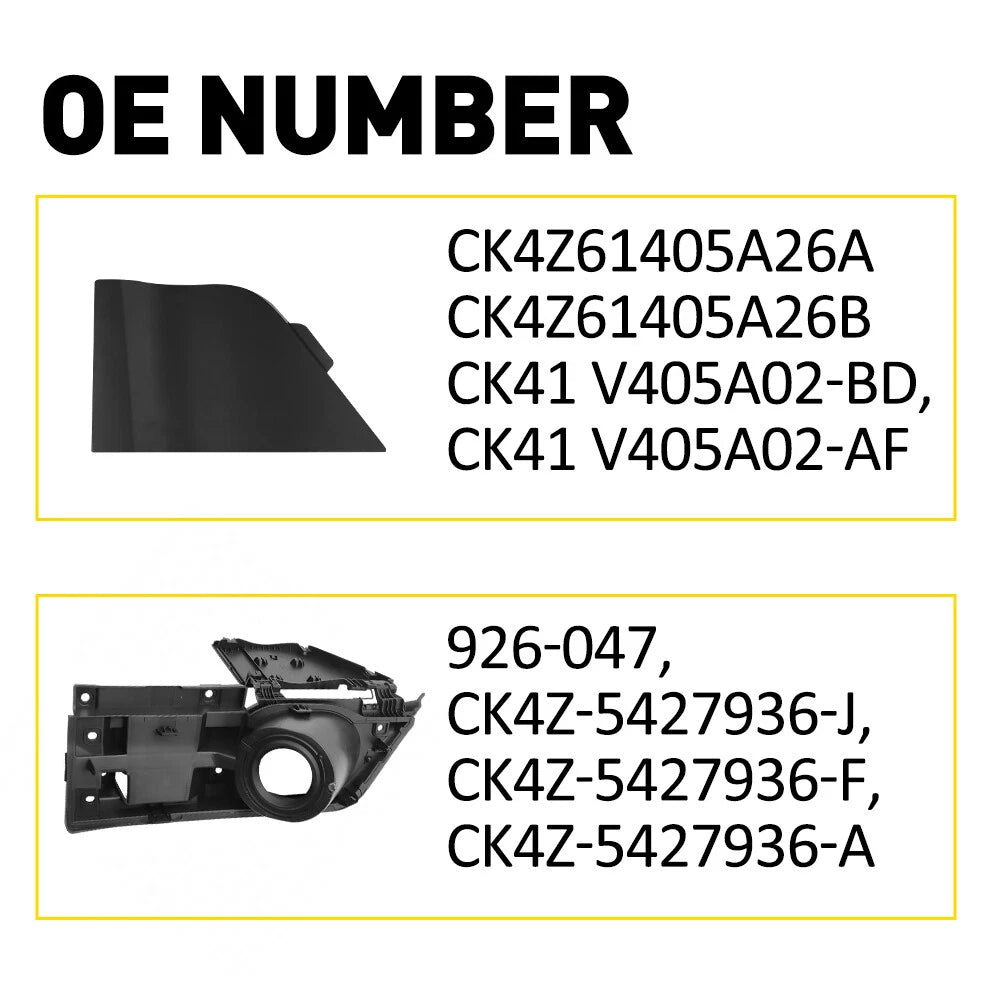 Fuel Filler Door Housing & Gas Cover for Ford Transit Van (2015–2023) Black