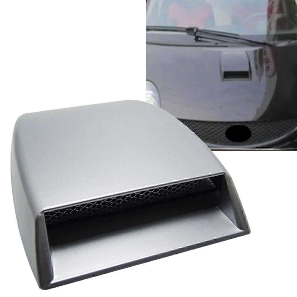 Universal Grey Hood Scoop Vent for Car Roof Decorative Air Flow (N/A)