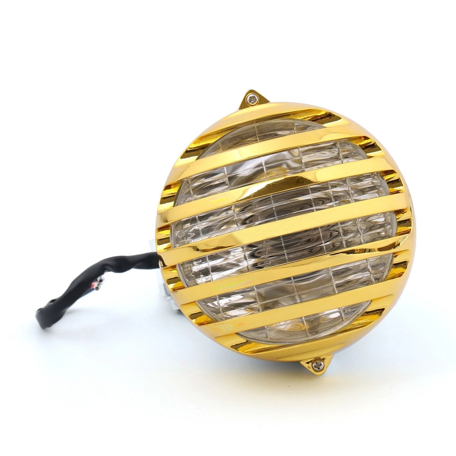 Bullet Headlight Lamp Chrome for Motorcycle Cafe Racer Bobber Chopper