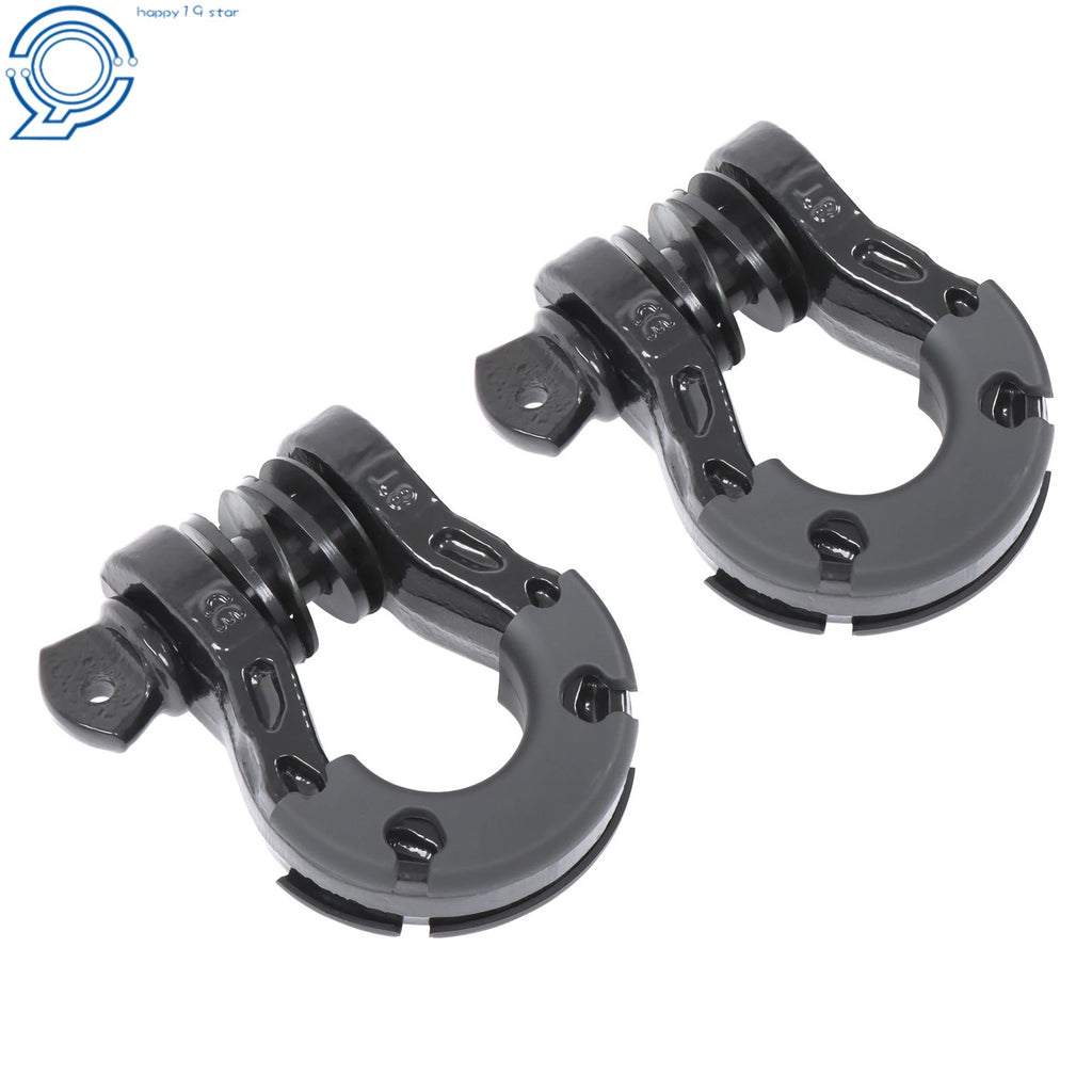 2-Piece Heavy Duty D-Shackle Kit for Off-Road Vehicles 