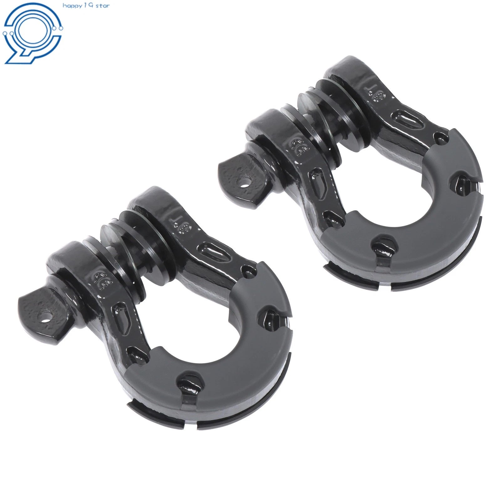 2-Piece Heavy Duty D-Shackle Kit for Off-Road Vehicles 