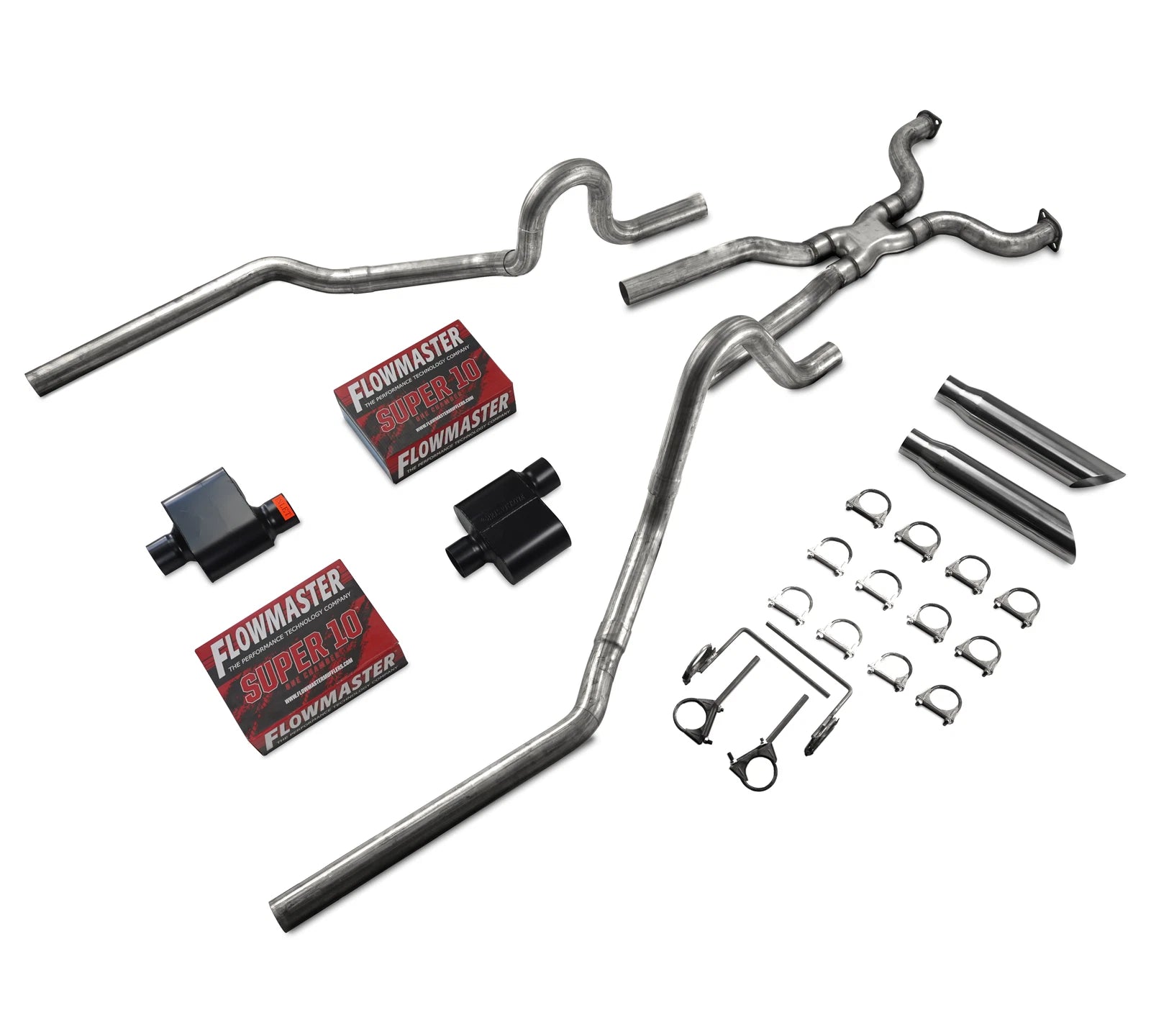 2.5" Dual Exhaust for Ford Crown Victoria P71 (2004–2011) Flowmaster Super 10