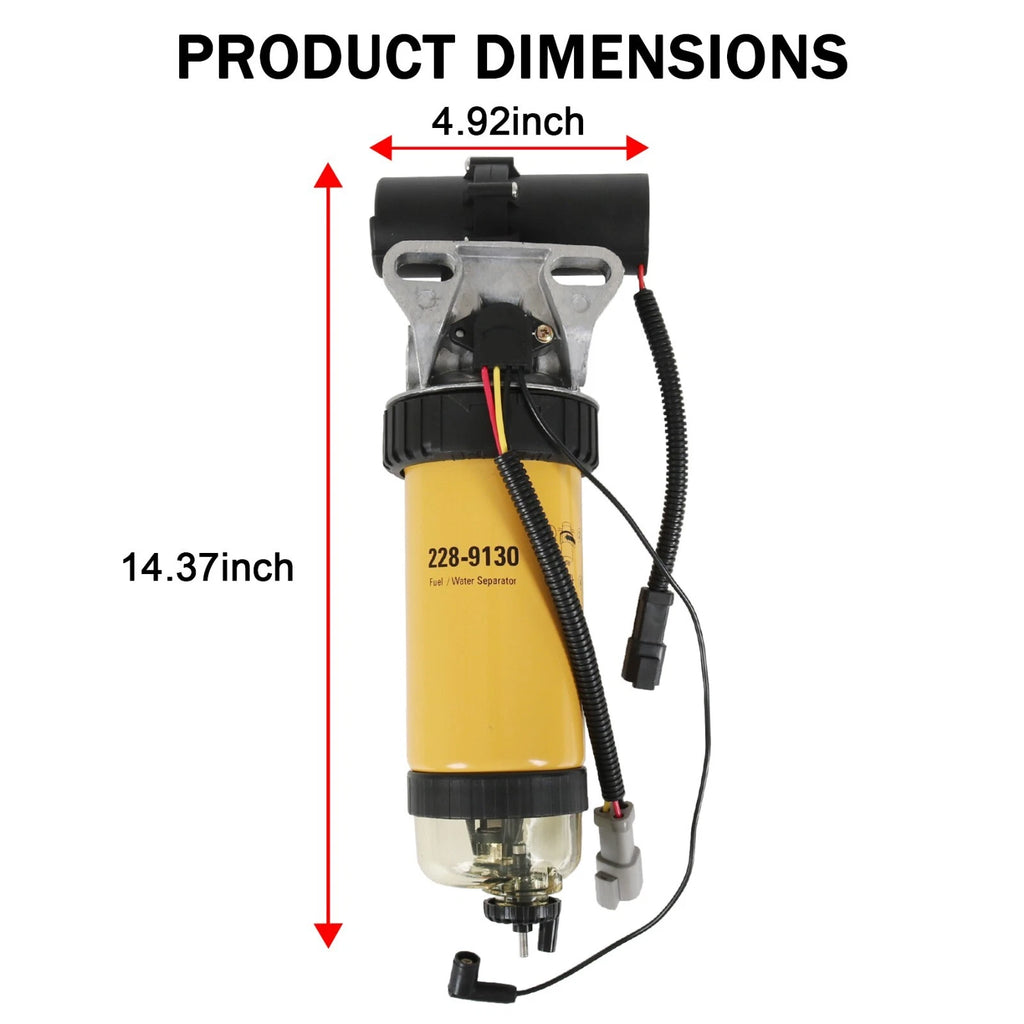 Fuel Pump & Filter Assembly for CAT 3054 3046 Loader