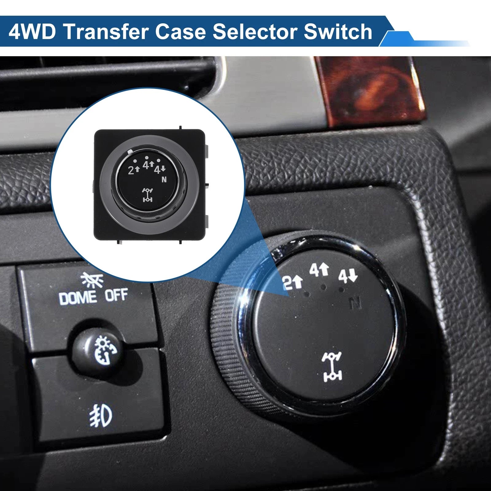 4x4 Wheel Drive Switch for Chevrolet Silverado 2500 HD (2015–2019) No.84254254