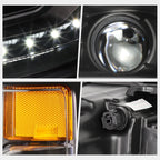 LED Strip Projector Headlight for Chevy Silverado 1500 (2016–2019)