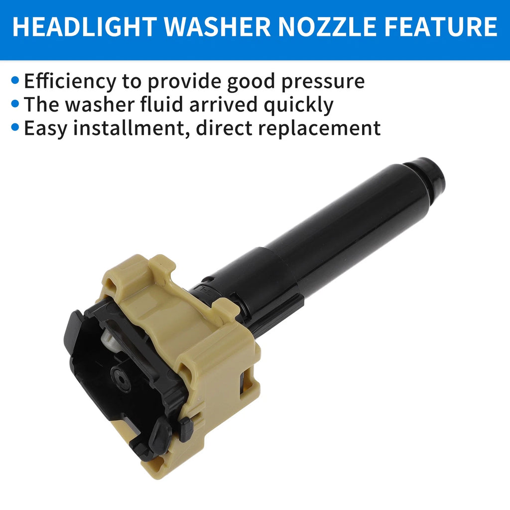 Left Side Headlight Washer Nozzle for Mazda 3 AXELA (2014–2016) No.BHT45182Y