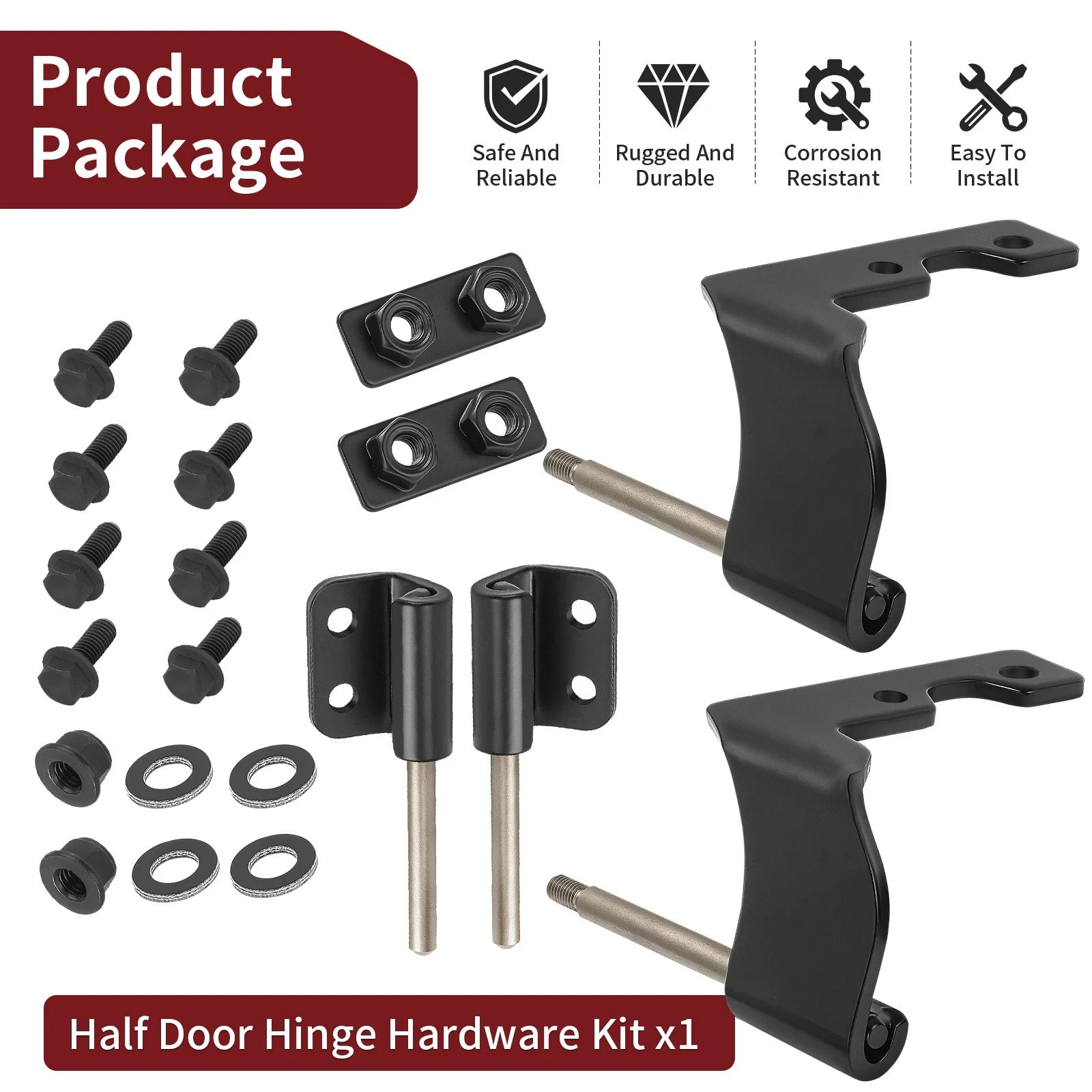 Half Door Hinge Hardware Kit for Polaris Ranger XP 1000 (2018–2025) 2207709