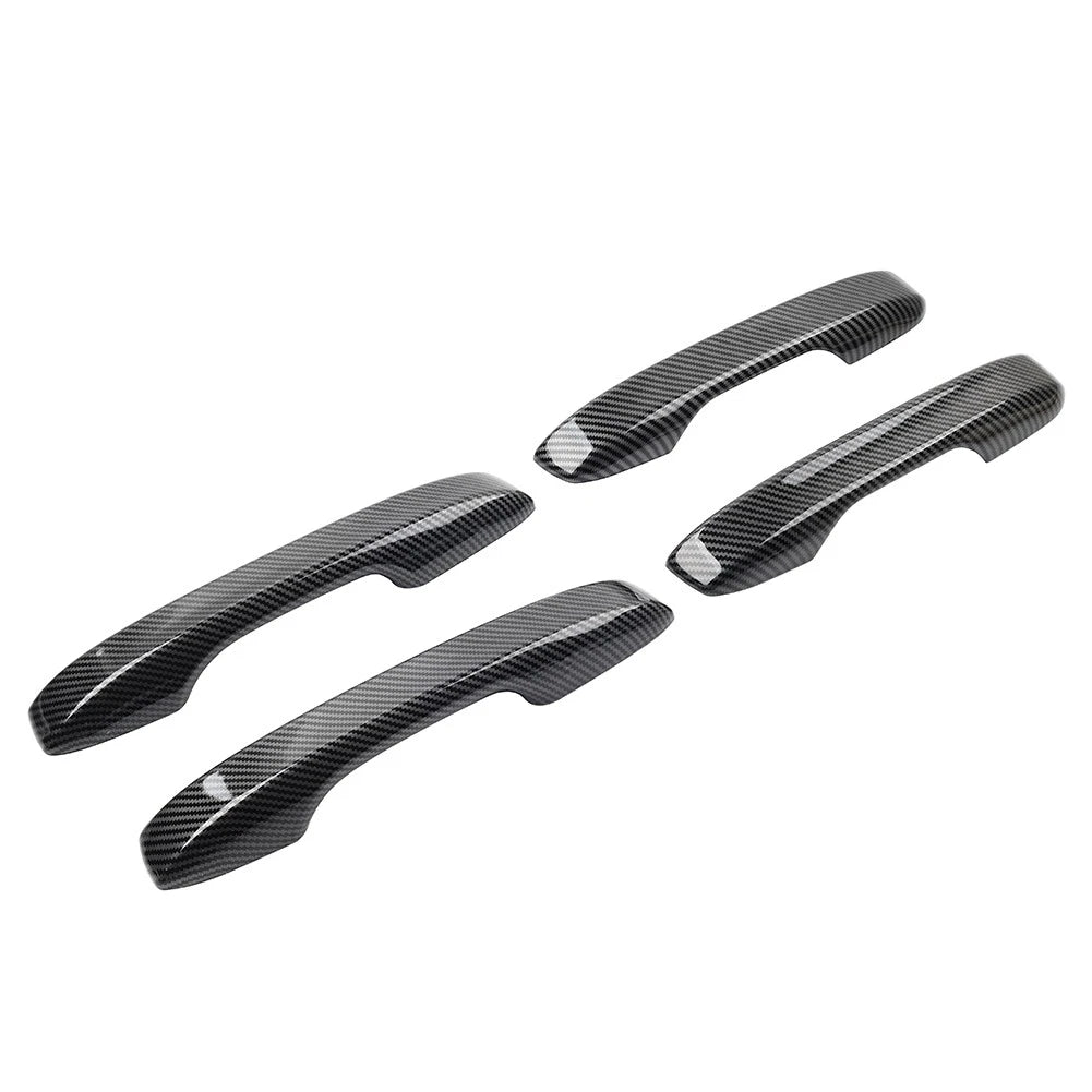 Set of 4 Outer Door Handle Cover Trim for Honda Civic (2022–2025) Carbon Fiber
