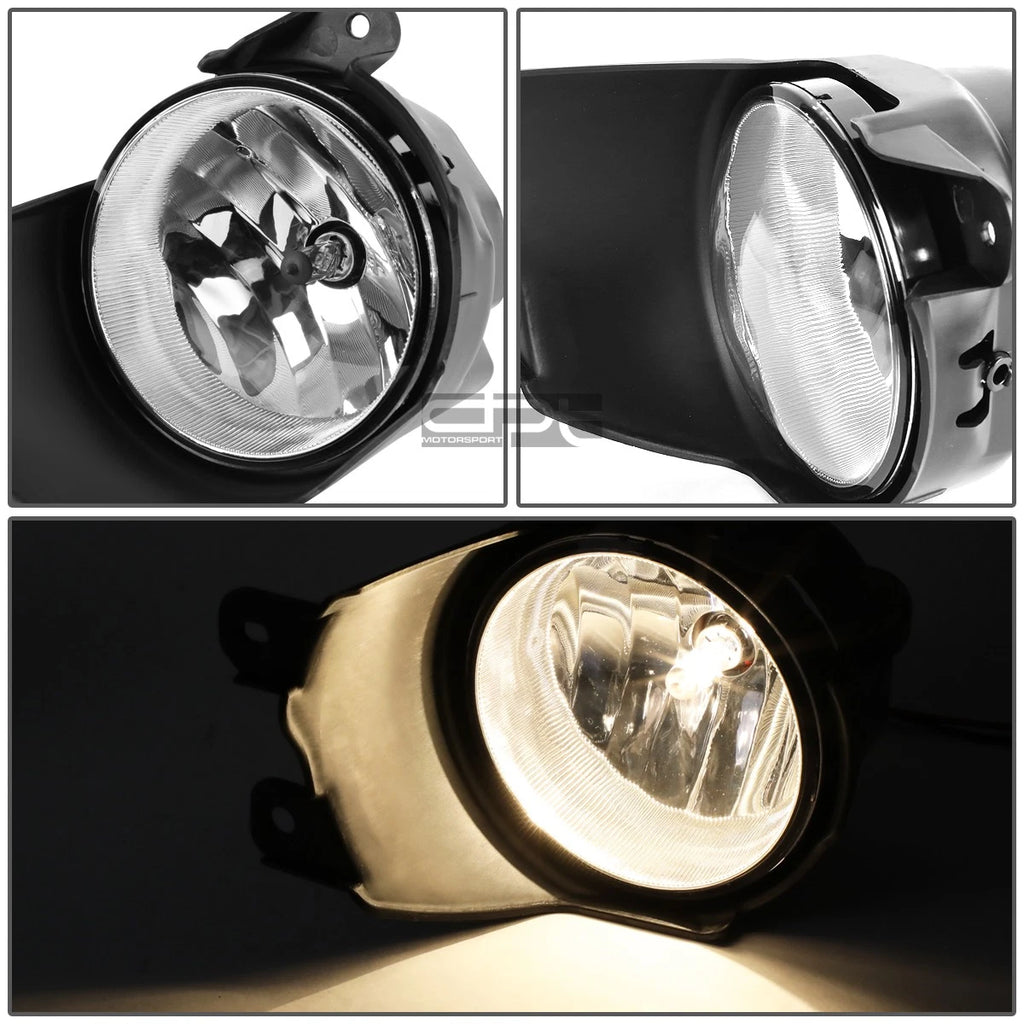 Fog Light Lamps + Switch for Toyota Sequoia (2008–2016) - Clear Lens OE