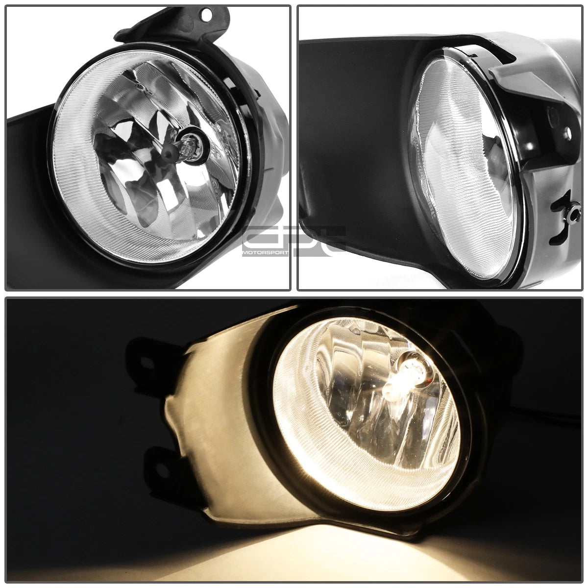 Fog Light Lamps + Switch for Toyota Sequoia (2008–2016) - Clear Lens OE