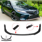 Front Bumper Lip for Toyota Camry SE/XSE (2018–2020) Glossy Black