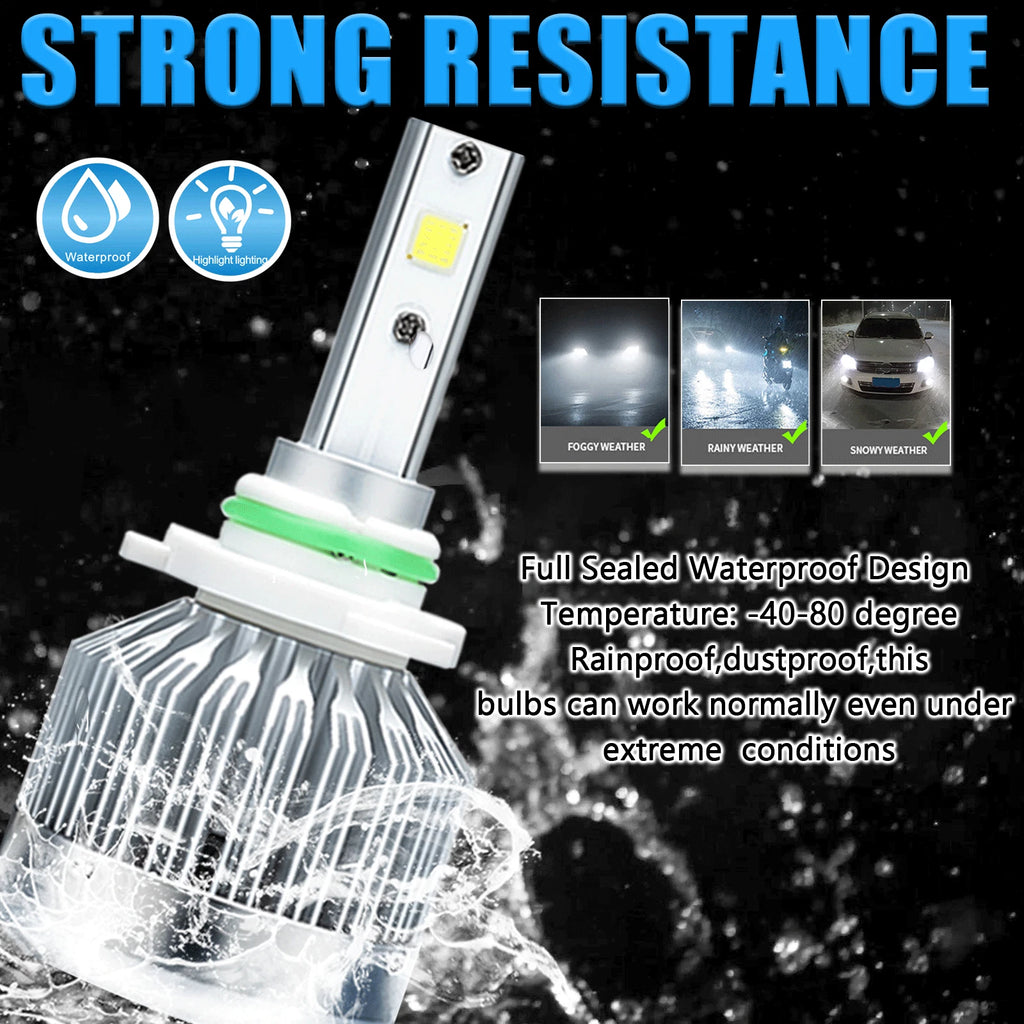 2X 9006 HB4 LED Headlight Bulbs Kit for Low Beam (3000LM) 2000-2000