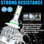 2X 9006 HB4 LED Headlight Bulbs Kit for Low Beam (3000LM) 2000-2000
