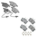 Akebono EURO Front & Rear Ceramic Brake Pad Kit for Audi A6 Allroad Quattro S6 (2000–2018)