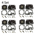 Set of 4 Carburetor Gasket Repair Kit for Zama RB-142, Homelite C1U-W32, C1U-W32A