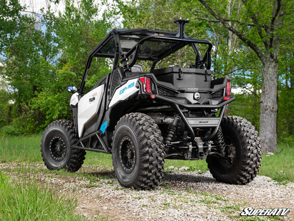 SuperATV Rear Bumper for Can-Am Maverick Sport 1000 (2018–2023) - Wrinkle Black