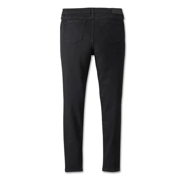 High Rise Skinny Jeans for Harley-Davidson (Women's, Size 30, Black Denim)