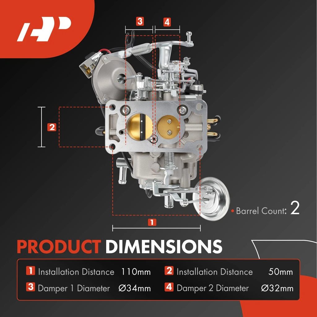 2 Barrel Carburetor for Toyota Hilux (1983–1998)